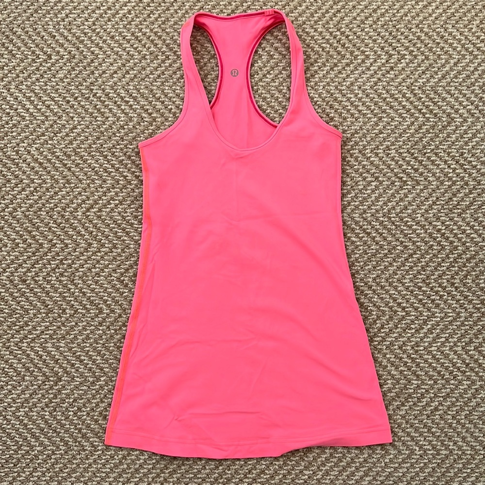 Lululemon Cool Racerback Tank — Pink Lemonade — Size 4